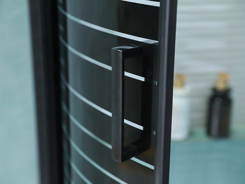 SE Sprchový kout z černého hliníkového posuvného tvrzeného skla SE Sprchový kout z černého hliníkového posuvného tvrzeného skla