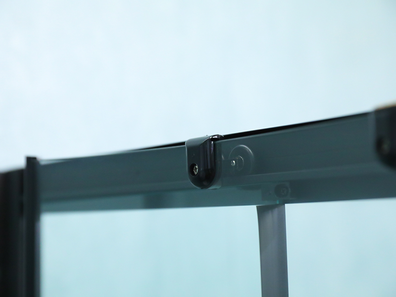 SE Sprchový kout z černého hliníkového posuvného tvrzeného skla SE Sprchový kout z černého hliníkového posuvného tvrzeného skla