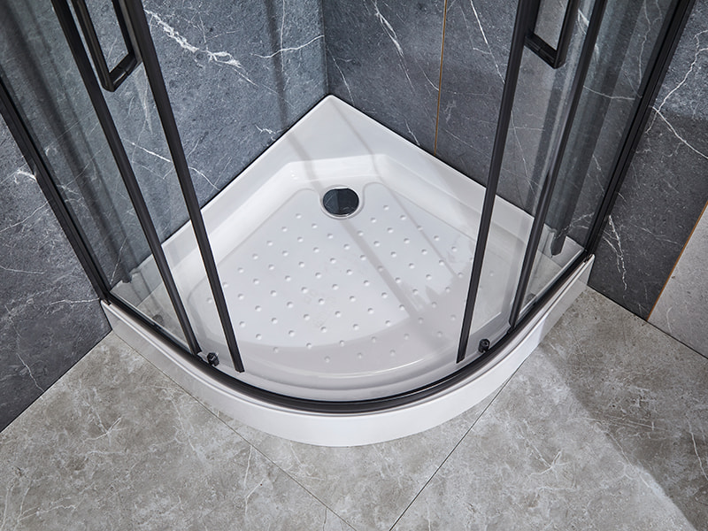 SE posuvné skleněné dveře do sprchového koutu, černý hliníkový profil SE posuvné skleněné dveře do sprchového koutu, černý hliníkový profil